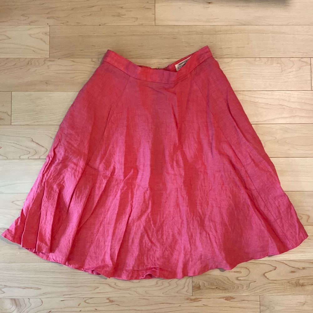 Pink Meemoza linen skirt